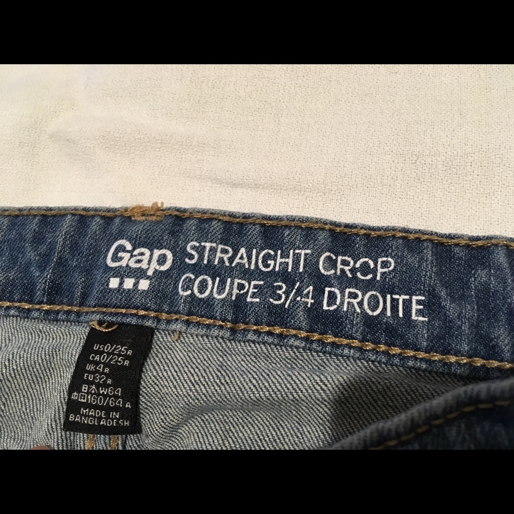 Gap crop jeans